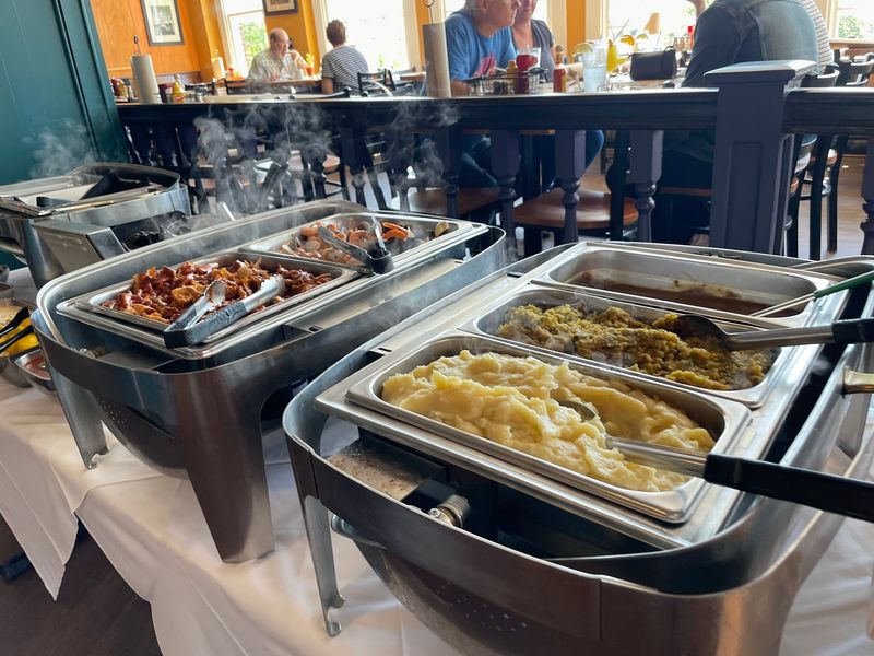 Sunday Brunch Buffet That Runs From Waffles to Crawfish Sunday Brunch Buffet That Runs From Waffles to Crawfish