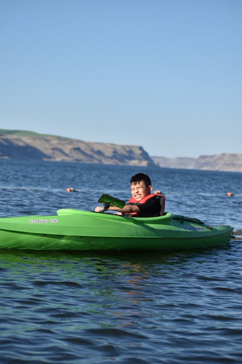 Swimming in the Columbia River, Calm and Refreshing Swimming in the Columbia River, Calm and Refreshing