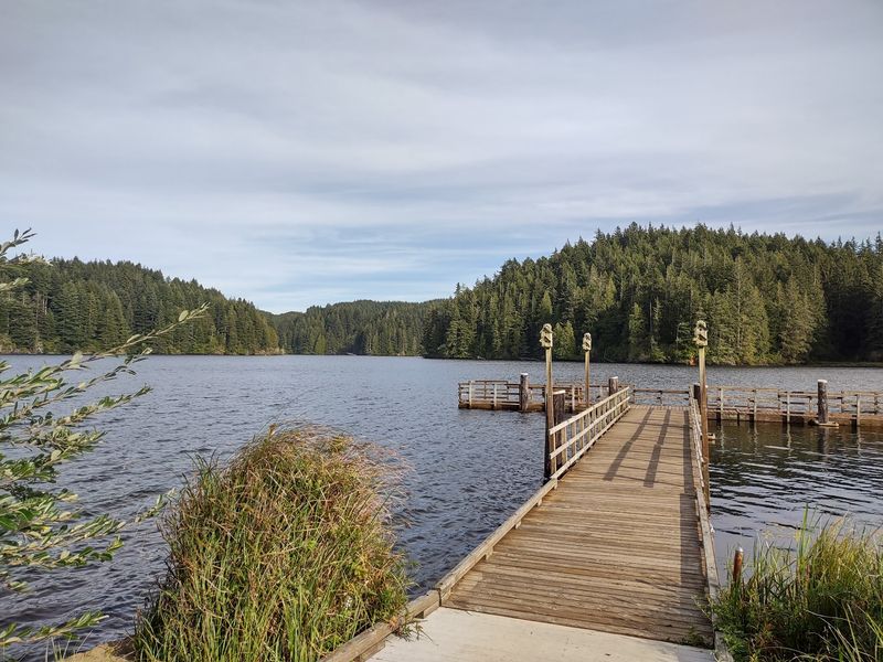 The 200 Foot Fishing Pier That Stretches Into Eel Lake The 200 Foot Fishing Pier That Stretches Into Eel Lake