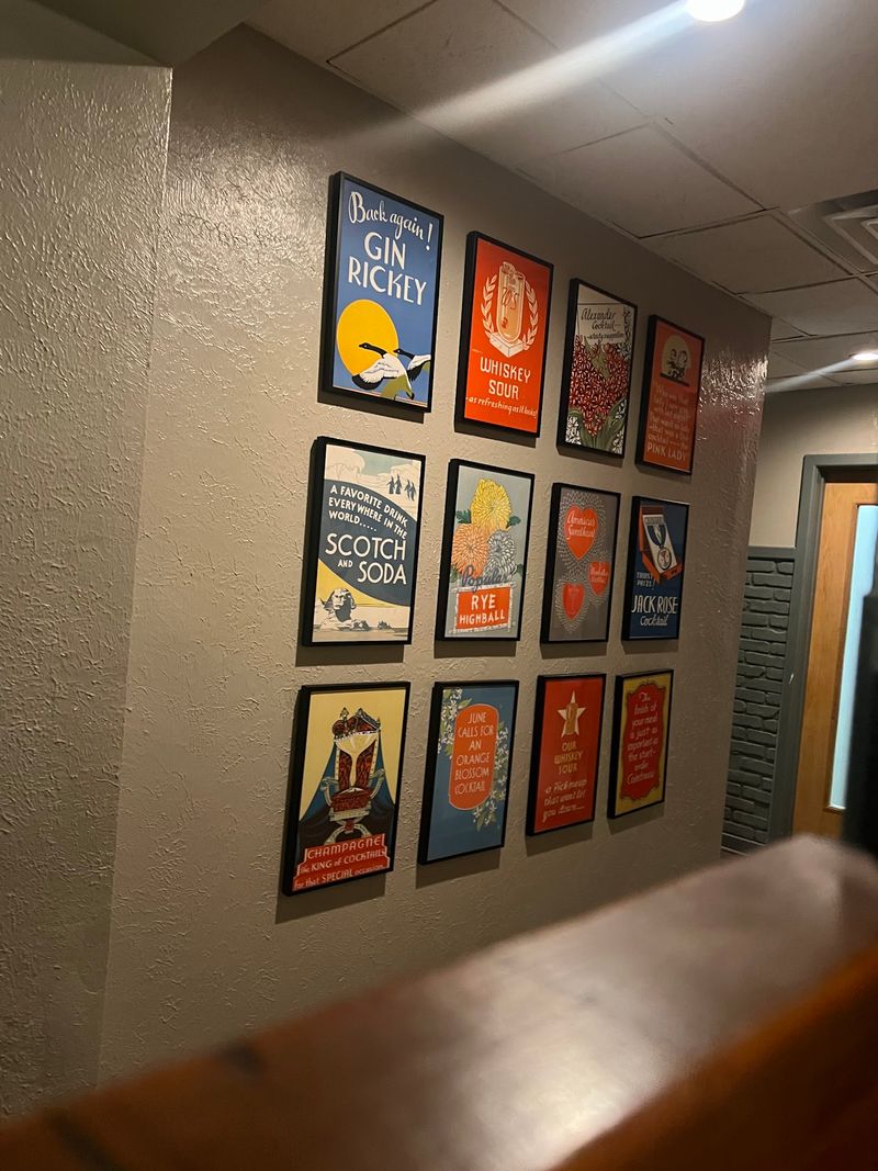The Hallway Covered In Vintage Ads