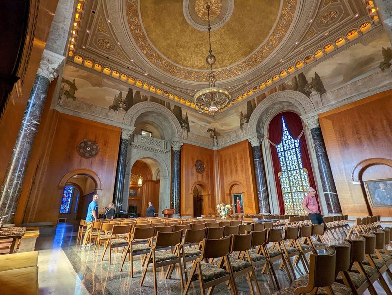 The McLean Foyer Of Meditation And Its Golden Dome