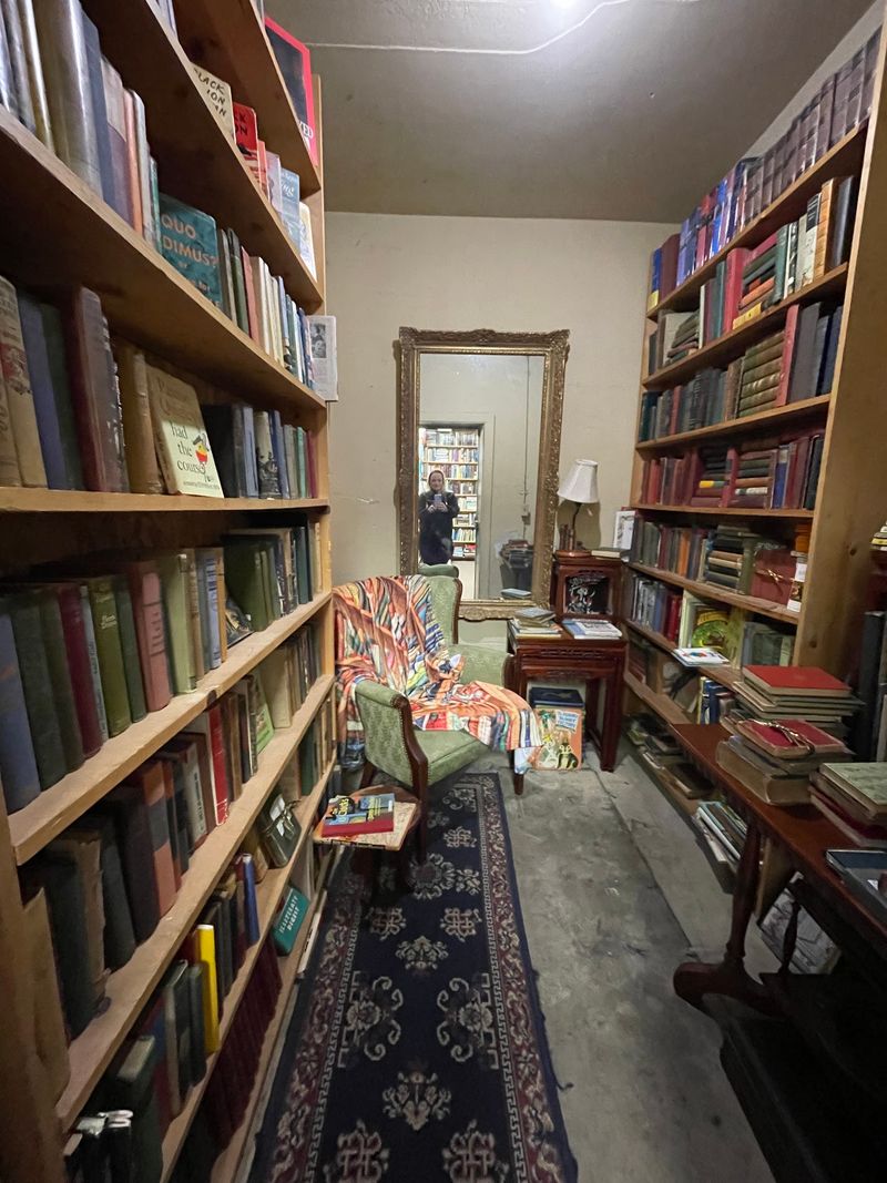 The Perfect Reading Spot Inside an Old Vault