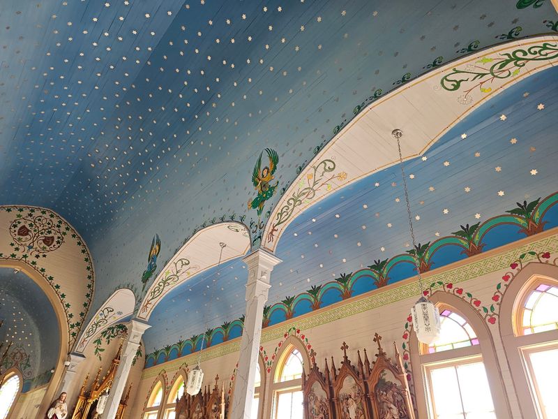 The Sky-Blue Ceiling Covered in Over Three Thousand Gold Stars The Sky-Blue Ceiling Covered in Over Three Thousand Gold Stars