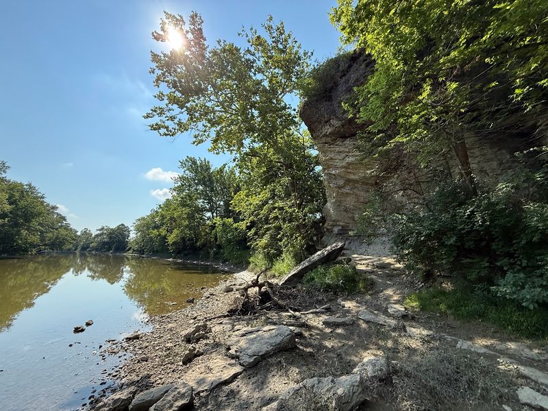 The Wabash River Has Been Carving This Cliff For Centuries