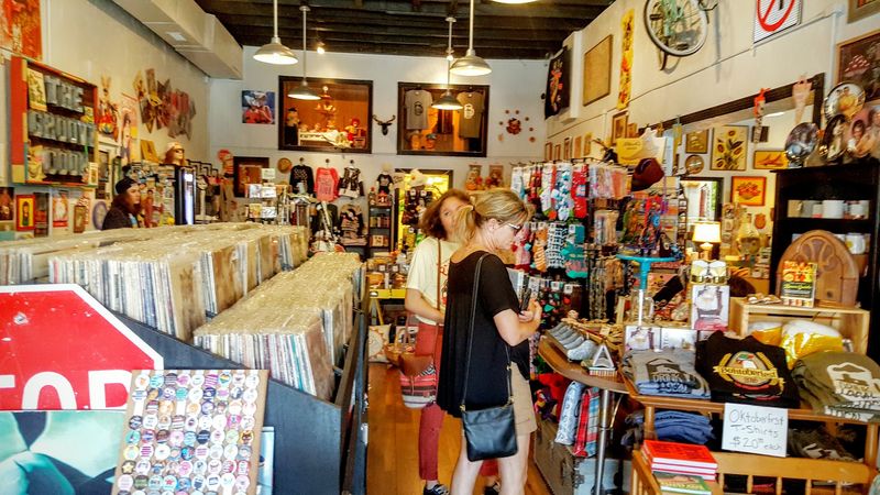 Vinyl Records Old And New, Waiting To Be Flipped Through