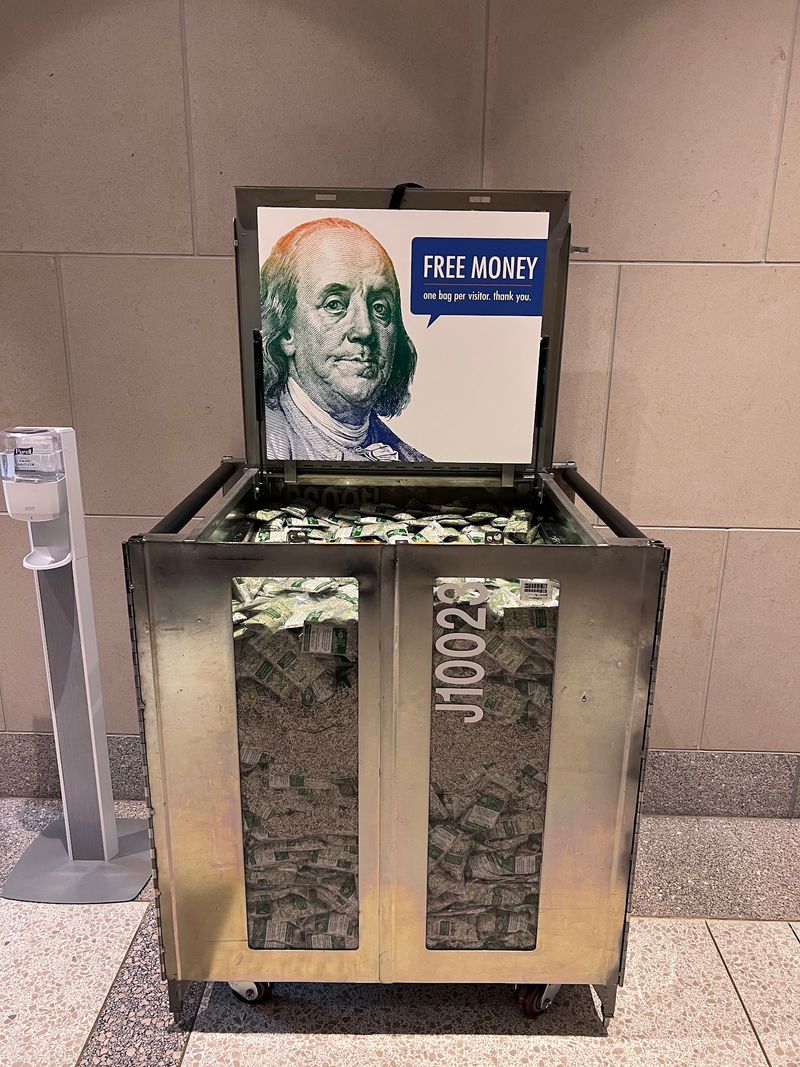 Walking Out With A Bag Of Shredded Money