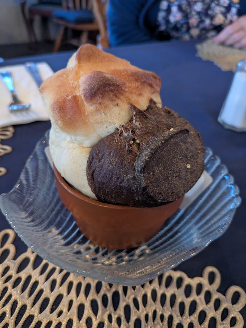 Warm Flower Pot Bread Straight From the Oven Warm Flower Pot Bread Straight From the Oven