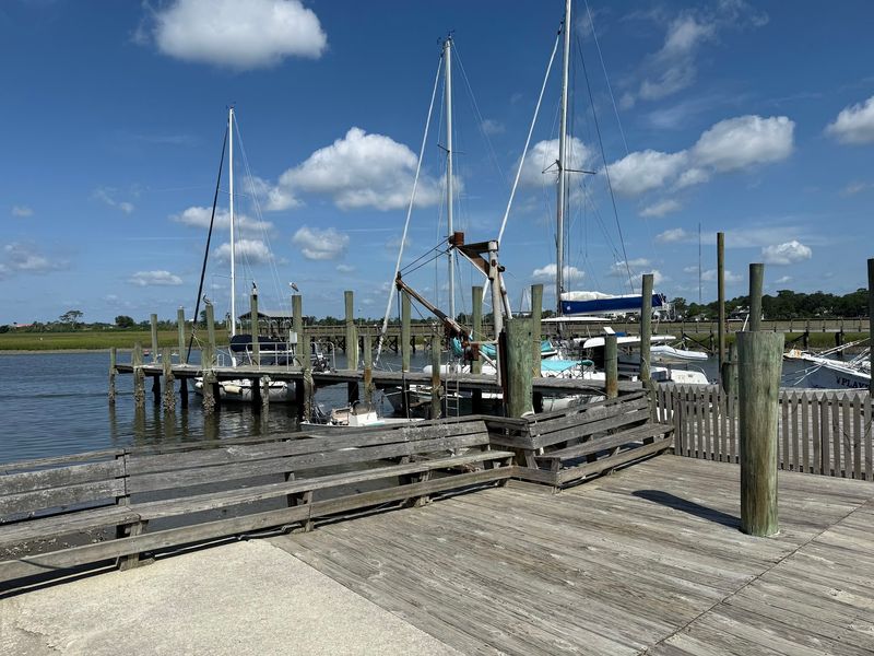 Watching Shrimp Boats Roll In From Your Table Watching Shrimp Boats Roll In From Your Table