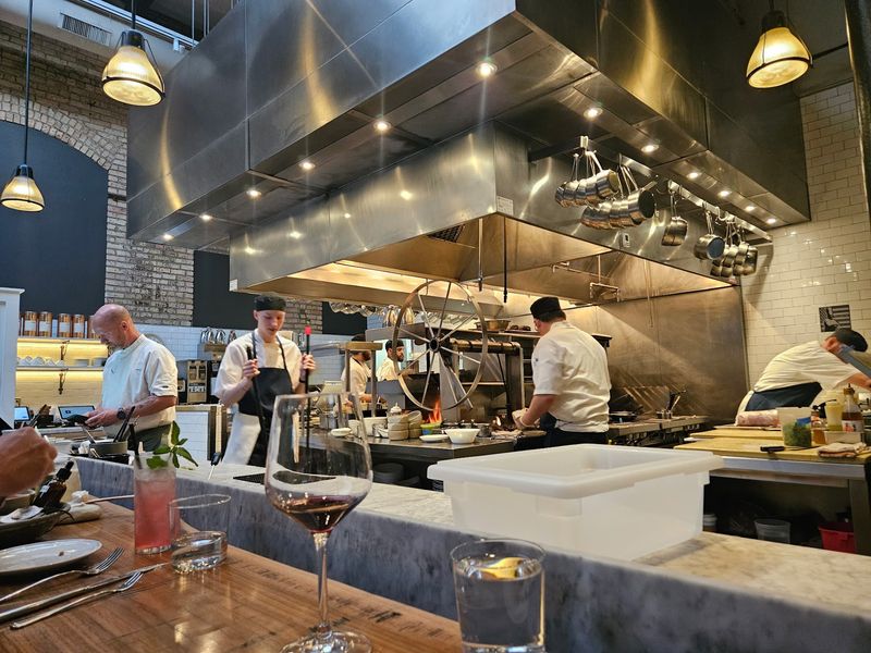 Watching the Open Kitchen Do Its Thing Watching the Open Kitchen Do Its Thing