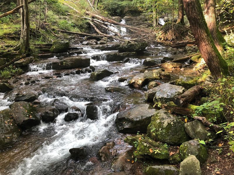Waterfalls And Creek Pools Along The Way