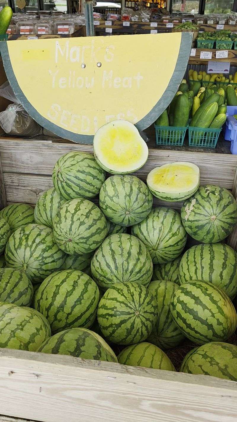 Watermelons Stacked Like a Wall of Summer