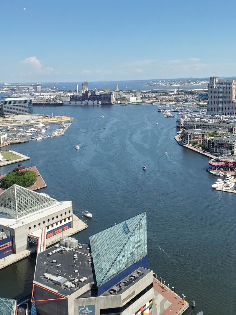 What the Inner Harbor Looks Like From Way Up High