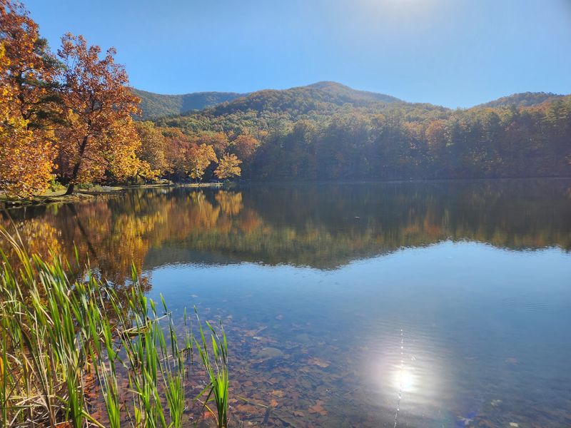Where the Allegheny Peaks Cradle a Glassy Lake Where the Allegheny Peaks Cradle a Glassy Lake