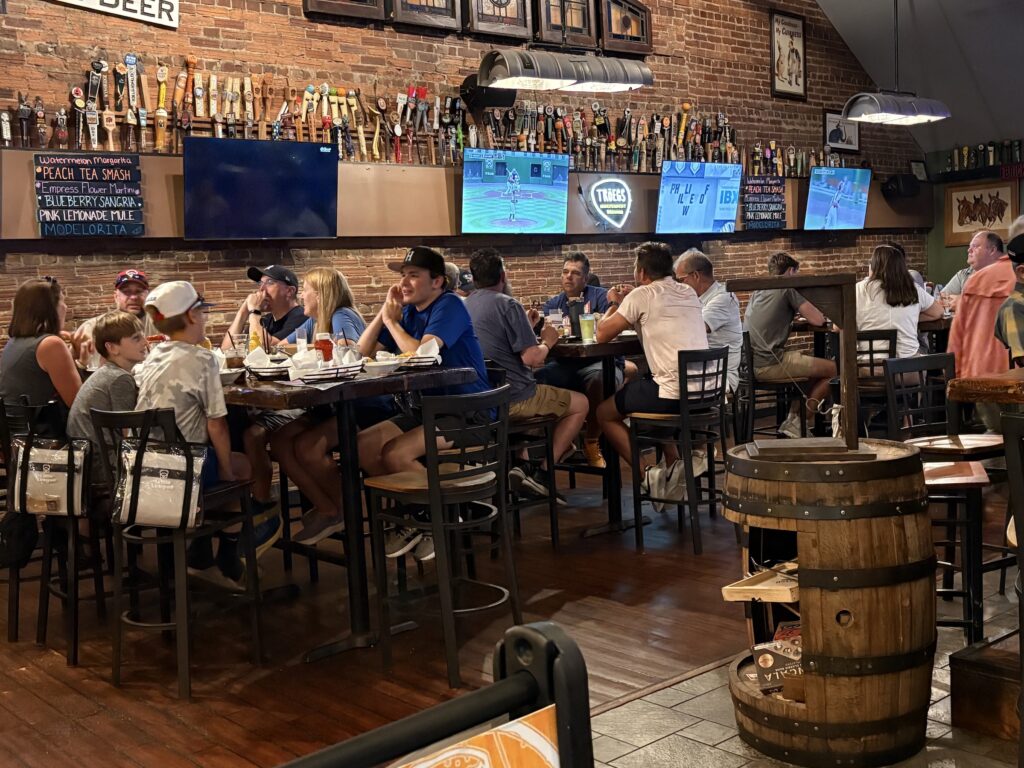 The Brickyard is fun for all sports fans, no matter their age.