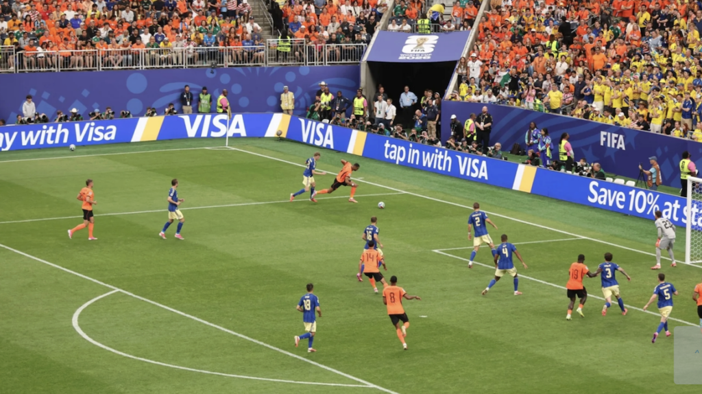World Cup match games profited from heavy sponsorships. c. FIFA Media Office. World Cup match games profited from heavy sponsorships. c. FIFA Media Office.