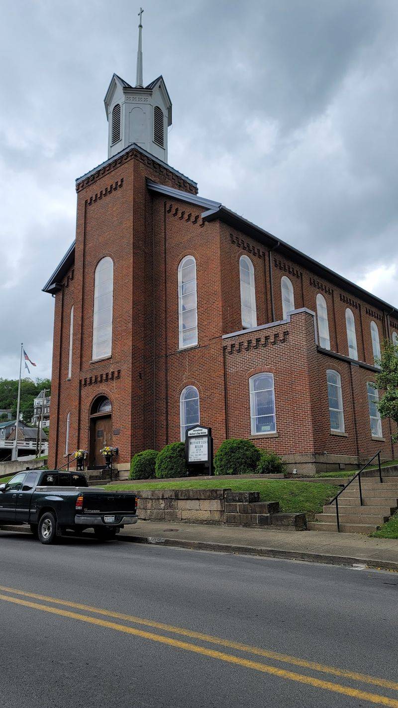 A Brick Church on a Quiet Main Street A Brick Church on a Quiet Main Street