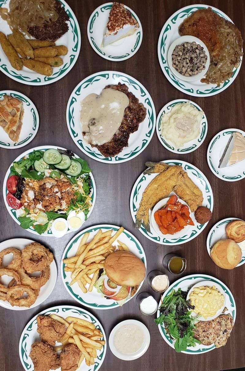 A Buffet Line Stacked Like Sunday Dinner