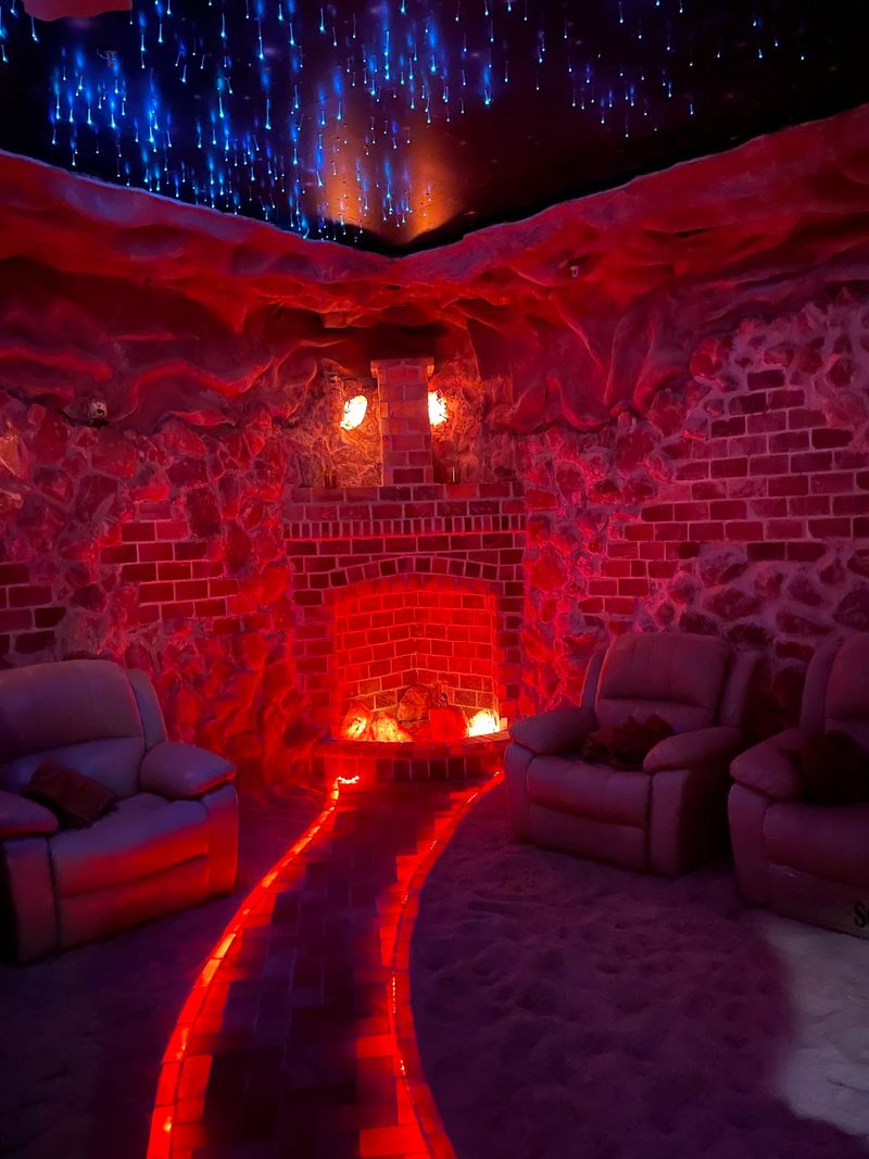 A Cave Built From Pink Himalayan Salt A Cave Built From Pink Himalayan Salt