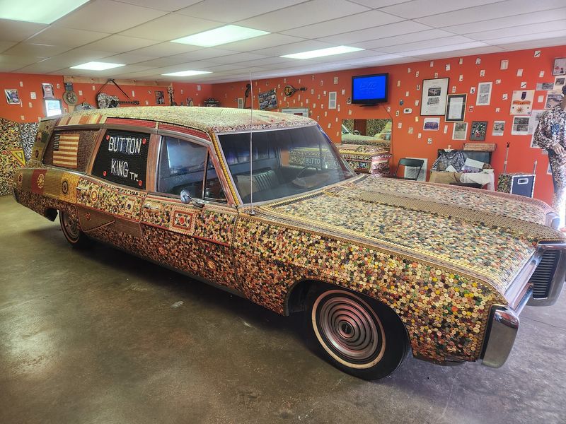 A Hearse and a Chevette, Buttoned Bumper to Bumper