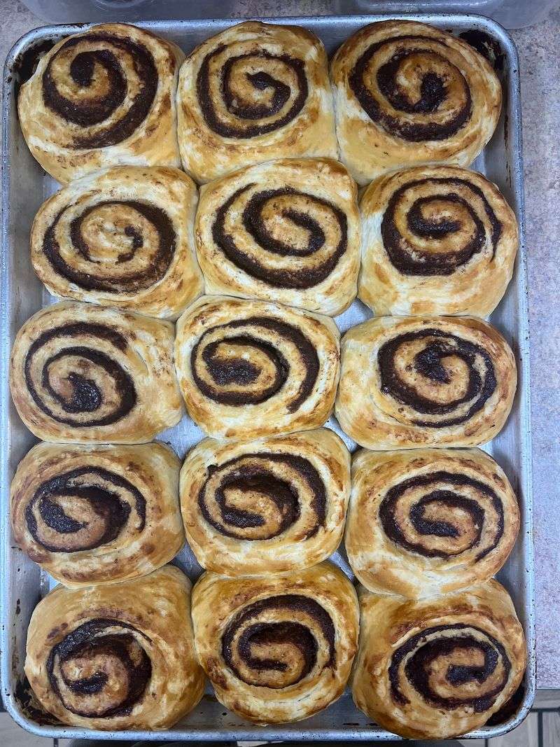 A Homemade Cinnamon Roll With Bragging Rights