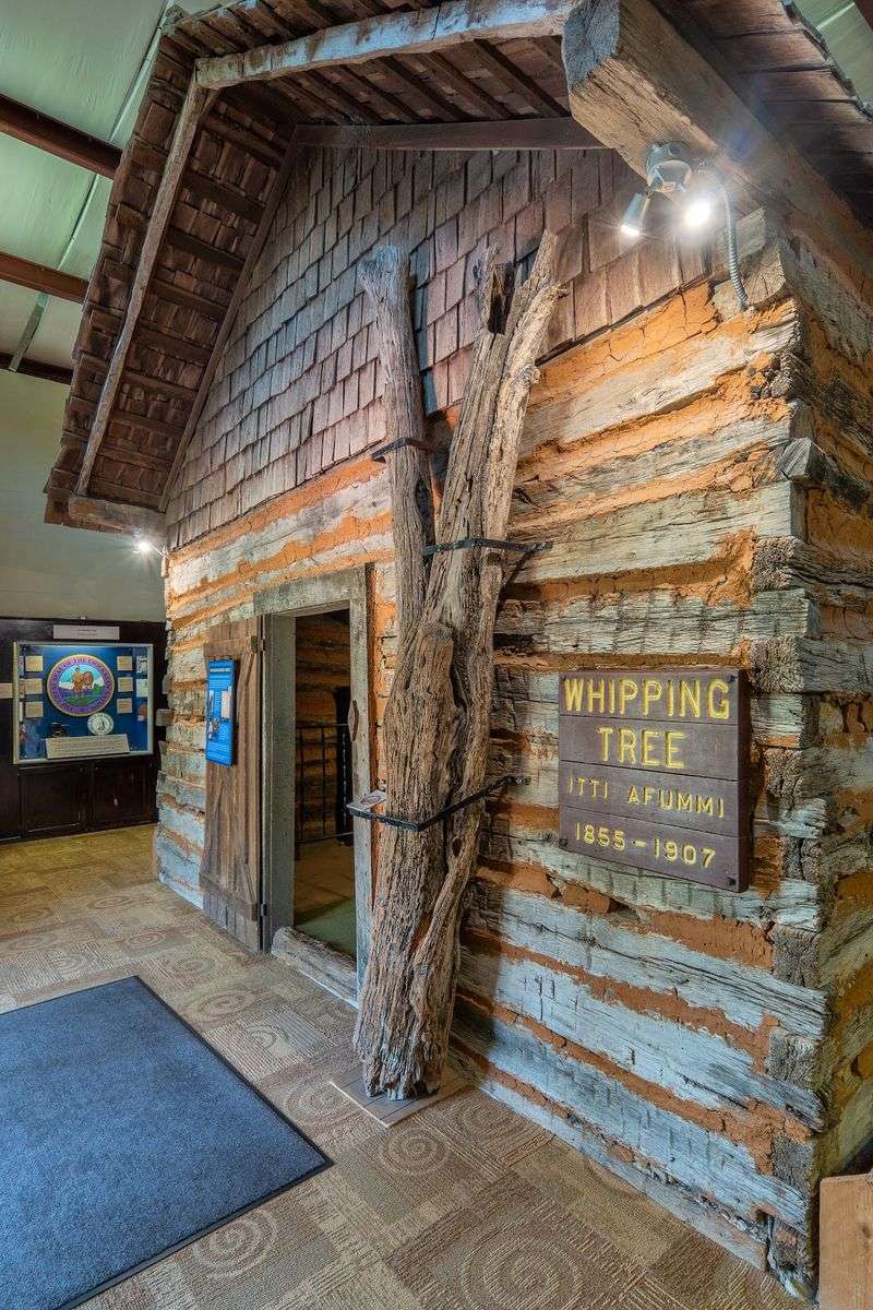 A Log Cabin Inside a Museum A Log Cabin Inside a Museum