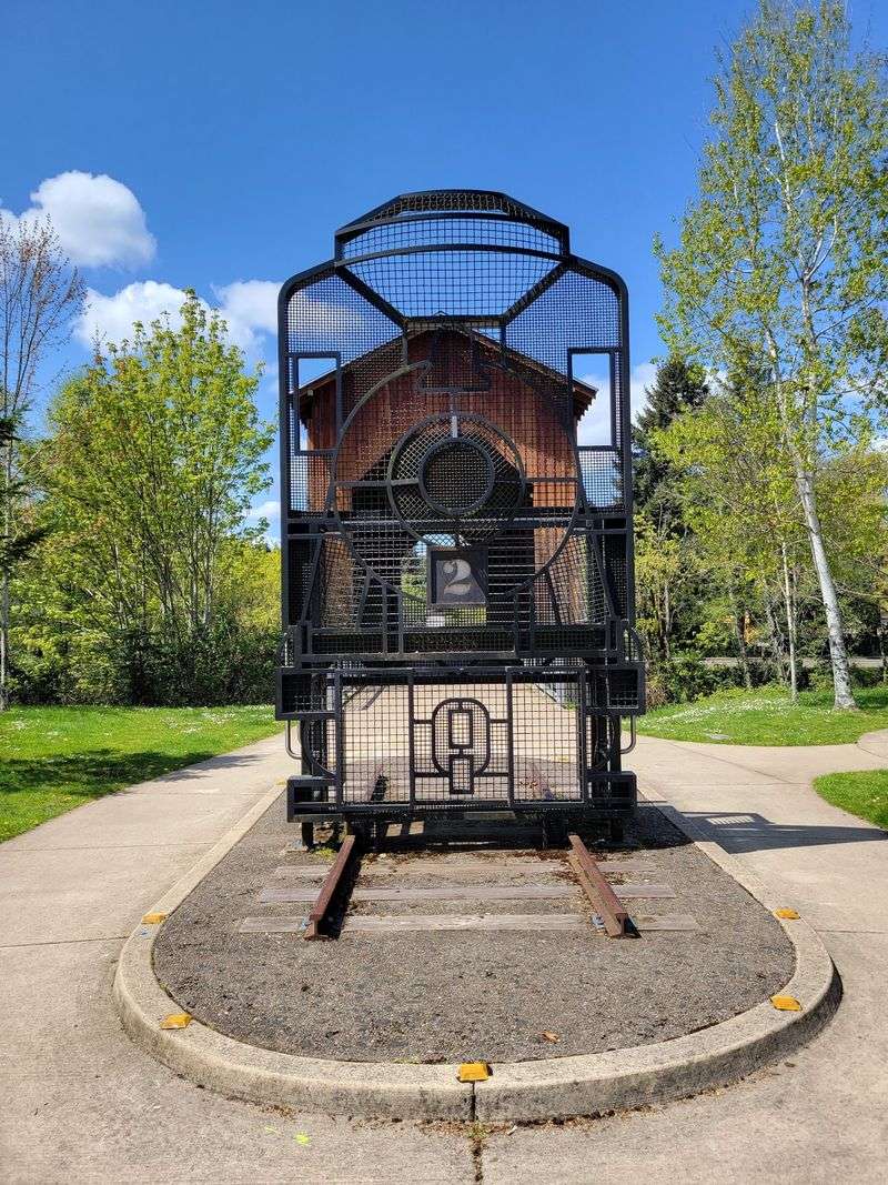 A Metal Train Kids Are Allowed to Climb