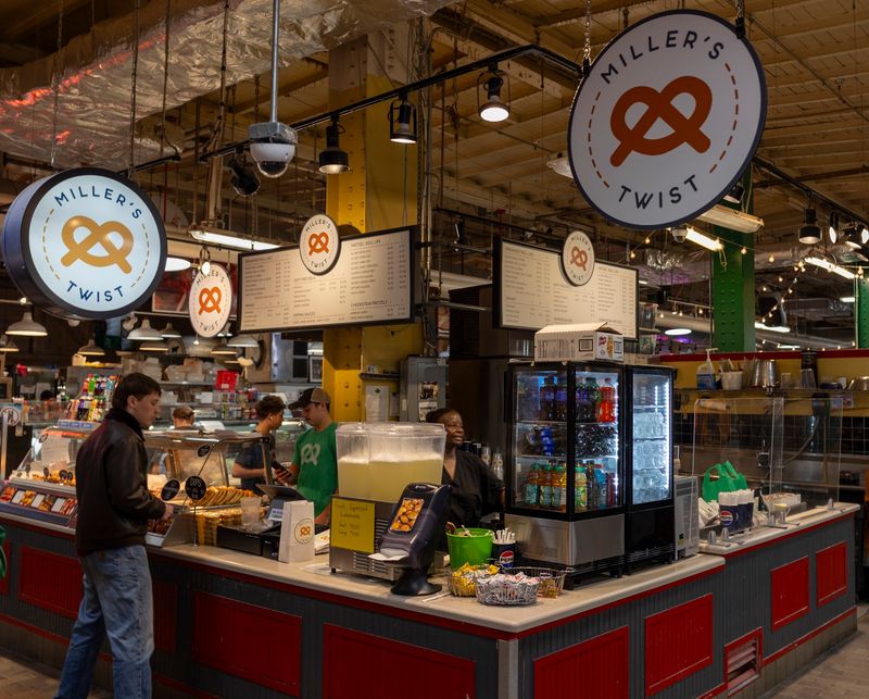 A Pretzel Counter Inside Reading Terminal Market A Pretzel Counter Inside Reading Terminal Market