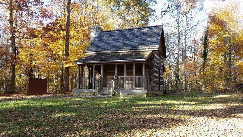 A Restored Log Cabin Furnished Like It Is Still 1863