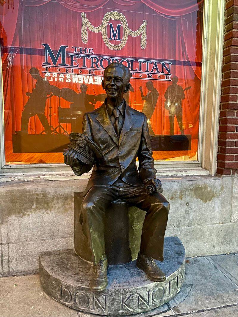 A Statue of Don Knotts Out Front