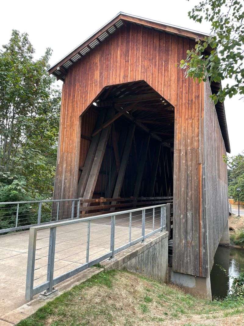A Wooden Giant Built for Log Trains