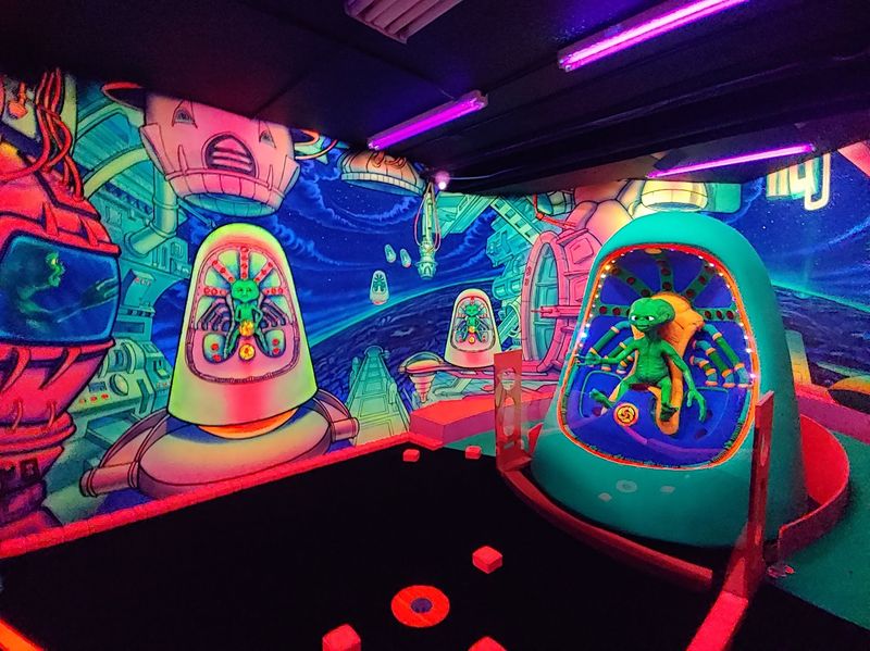 Alien Vacation Mini Golf Attraction at Castle Noel, Medina, OH Alien Vacation Mini Golf Attraction at Castle Noel, Medina, OH