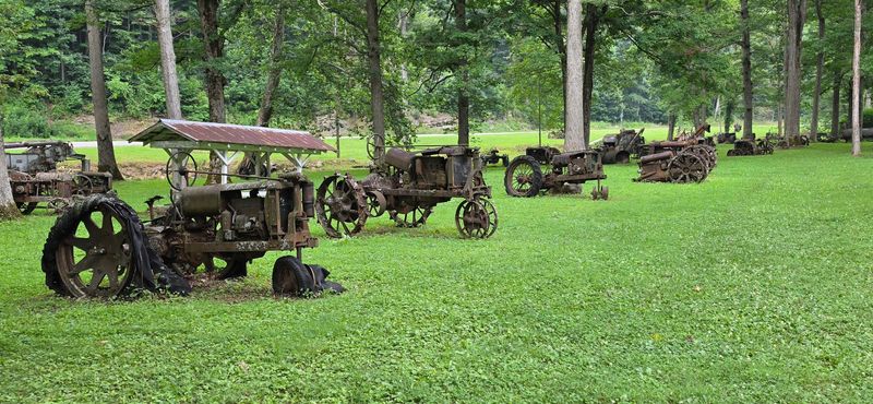 An Open-Air Museum of Tractors and Trains