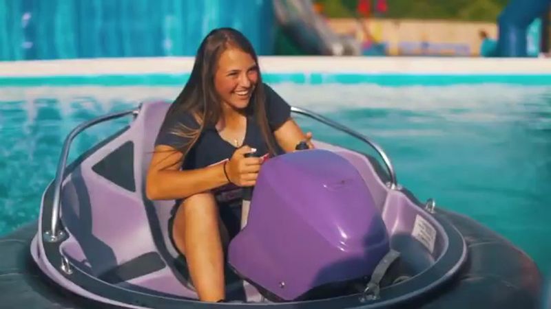 Bumping Along on the Water in Bumper Boats