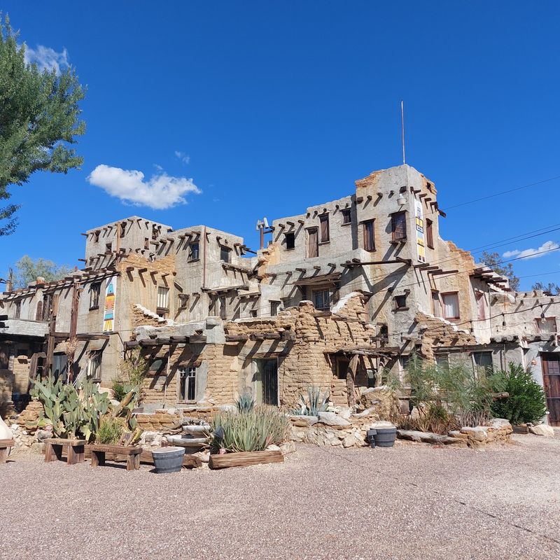 Cabot's Pueblo Museum, Desert Hot Springs, A Hand-Shaped Adobe Maze Cabot's Pueblo Museum, Desert Hot Springs, A Hand-Shaped Adobe Maze