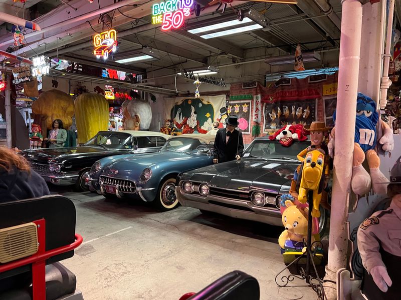 Classic Cars and Neon Glow