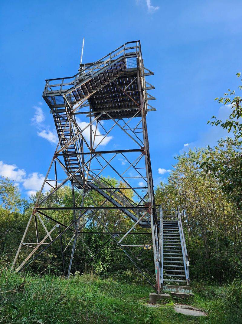 Climbing The Open-Grate Stairs