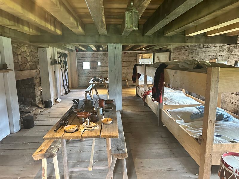 Climbing Three Floors of Reconstructed Blockhouse
