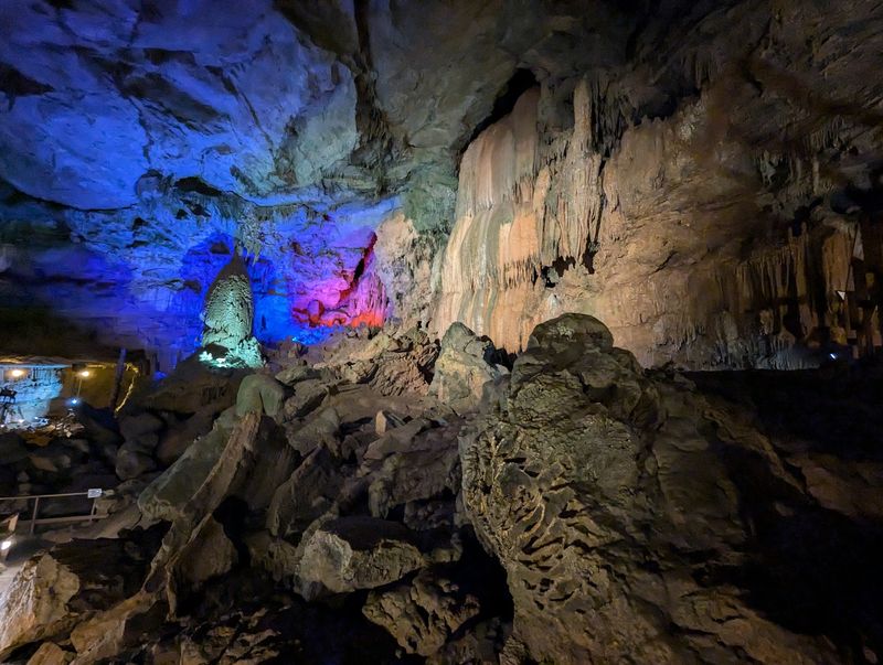 Colored Lights That Bring The Rock To Life