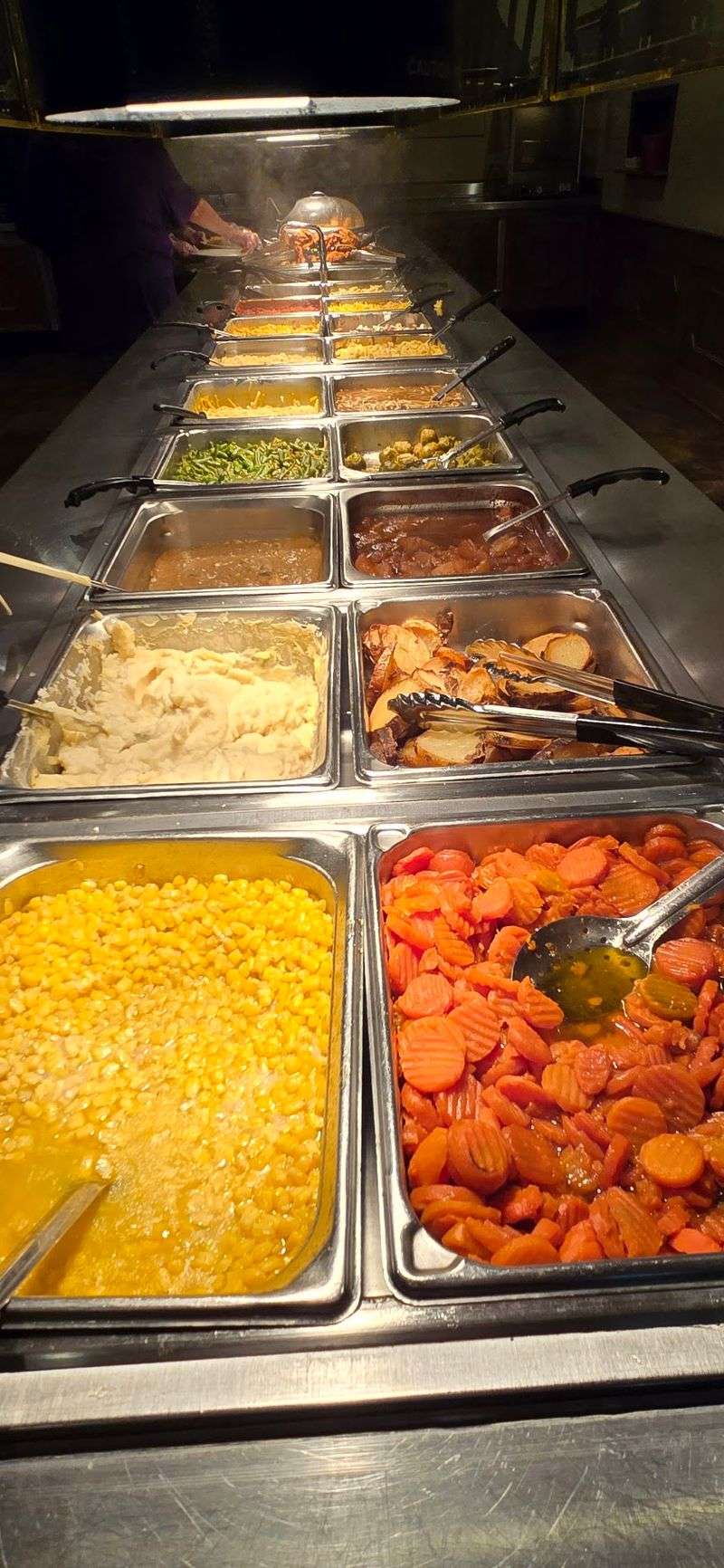 Country Cooking Piled High On The Buffet Line