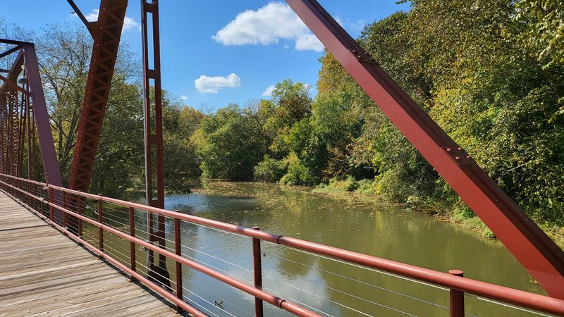 Crossing the 1928 Pedestrian Bridge