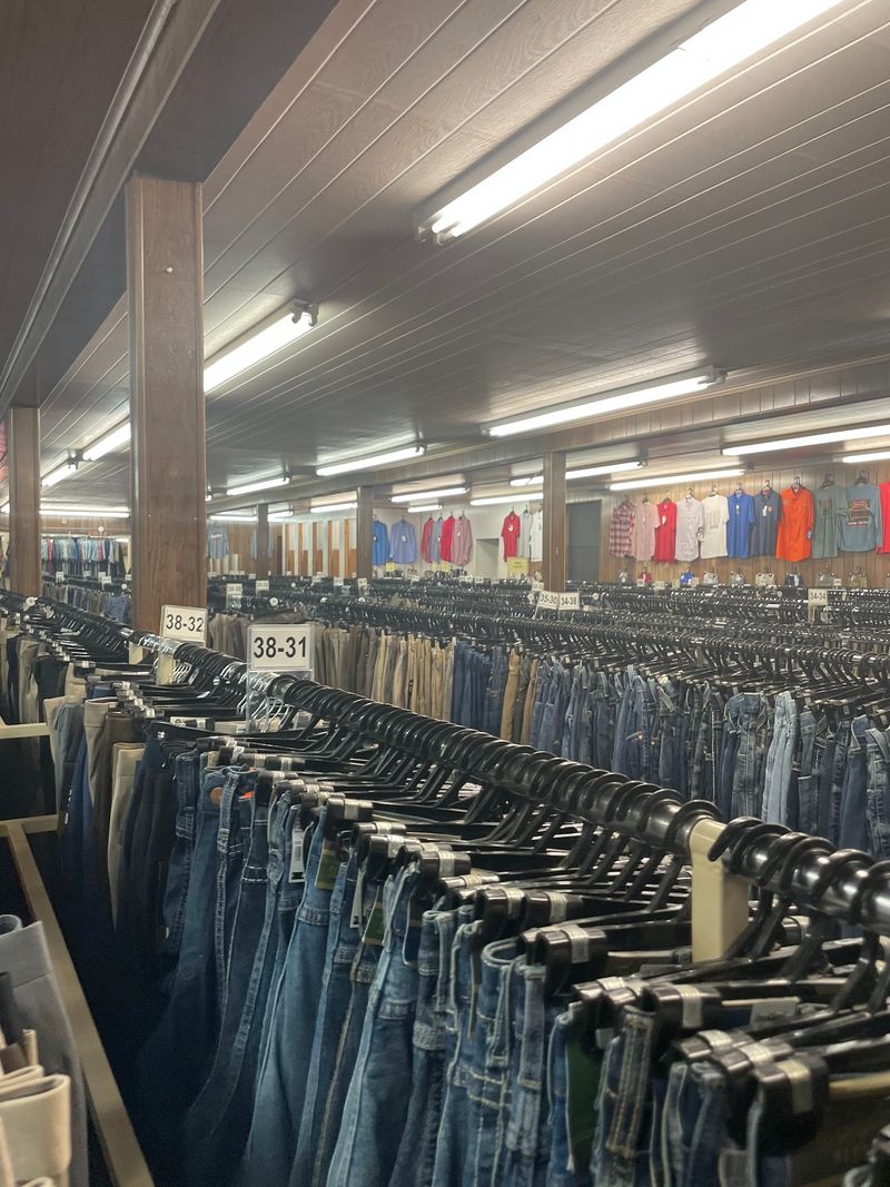 Denim Racks That Seem To Go On Forever