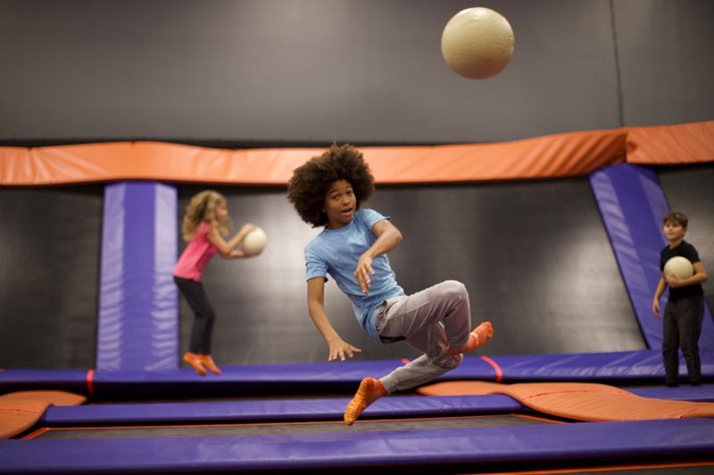 Dodgeball With a Trampoline Twist Dodgeball With a Trampoline Twist