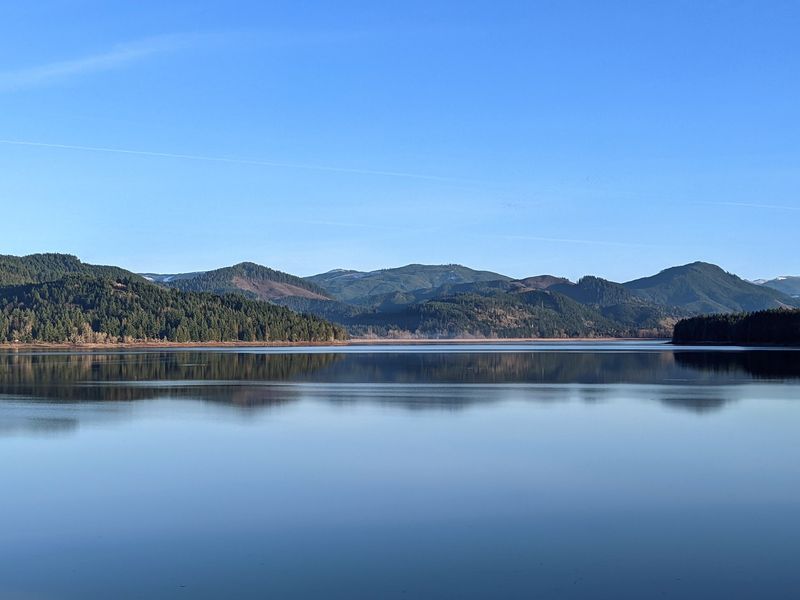 Dorena Lake Just Over the Rise