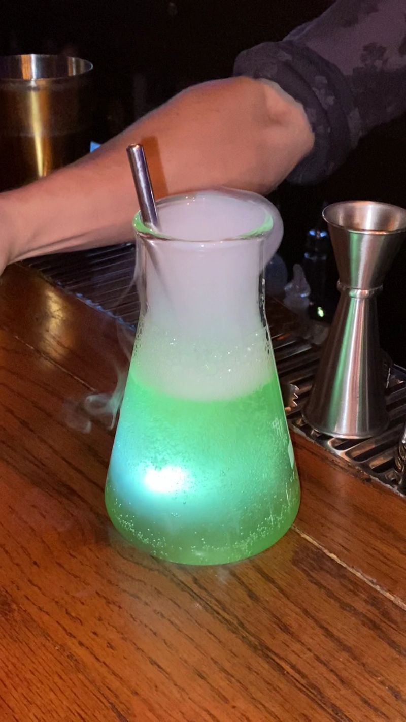 Drinks That Arrive Smoking And Glowing