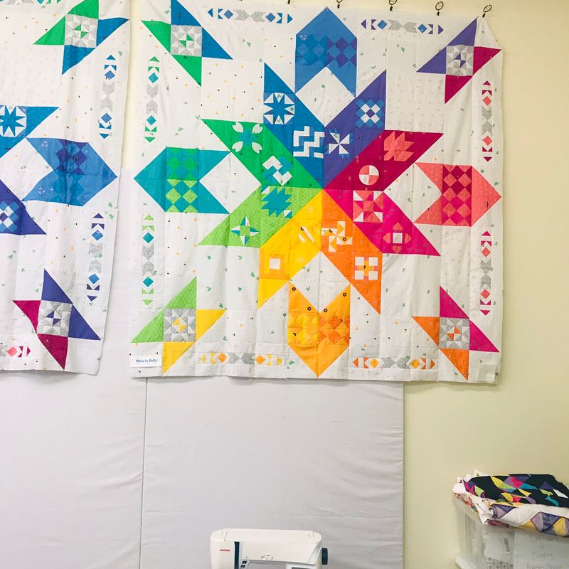 Fabric Arranged Like Paintings On A Wall