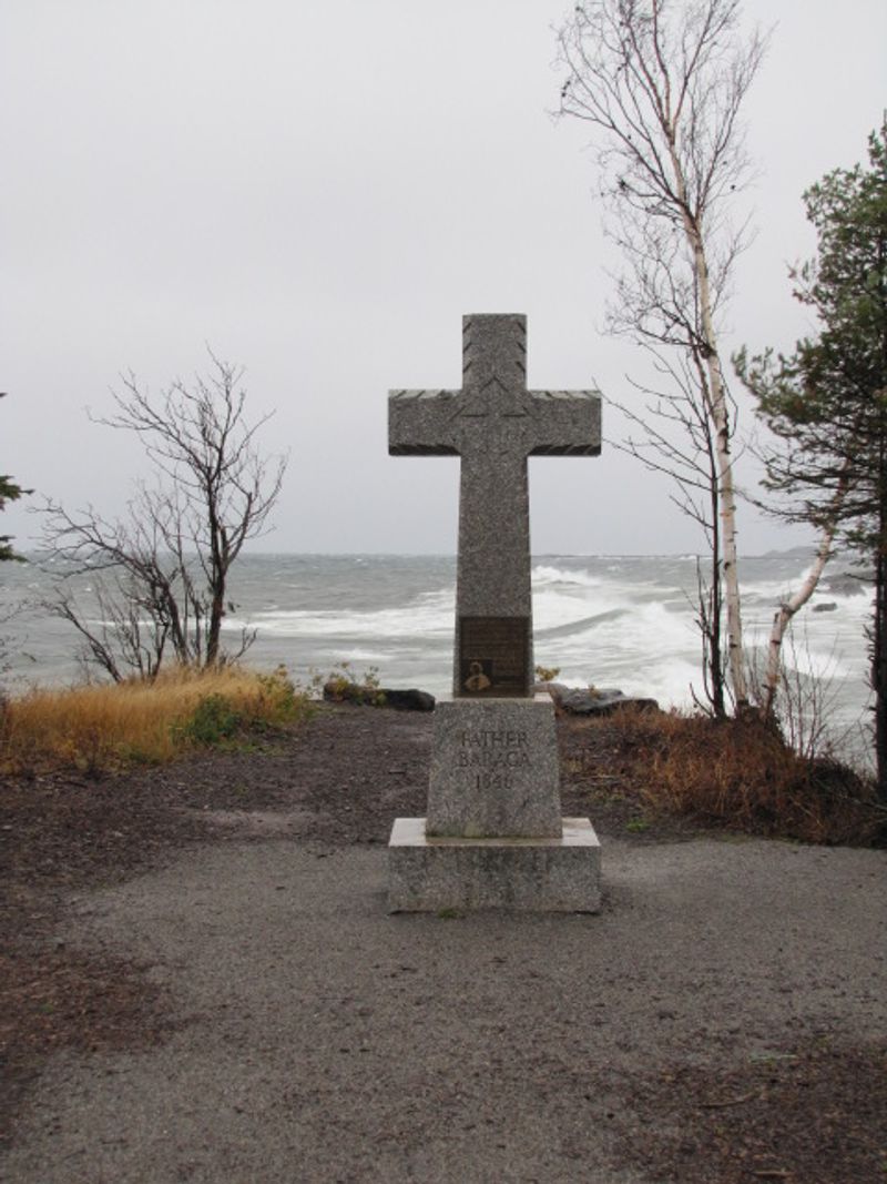 Father Baraga's Cross Guards A Windswept Point