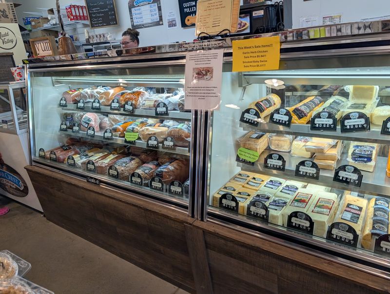 Fresh Sliced Meats And Cheeses At The Deli Counter
