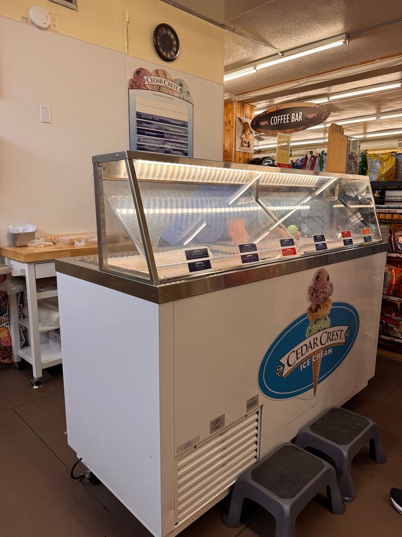 Hand Scooped Ice Cream At The Counter Hand Scooped Ice Cream At The Counter