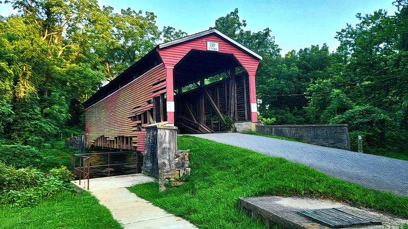 Historic Foxcatcher Farms Covered Bridge, Strahorn's Mill
