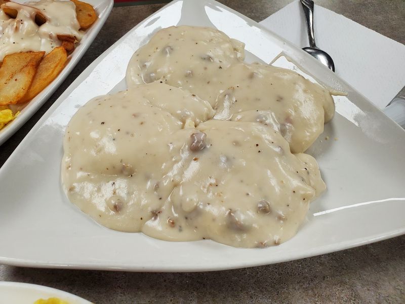 Homemade Biscuits And Real Gravy
